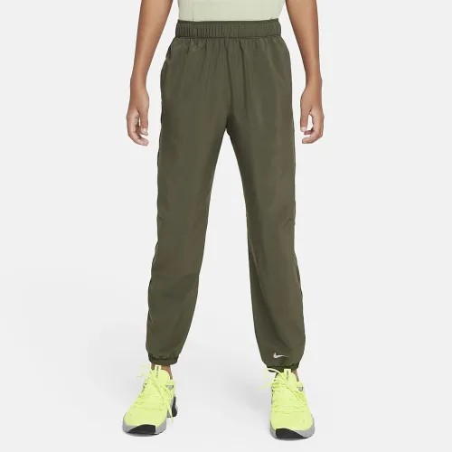 Nike Dri-FIT Multi Big детские (для мальчиков) Pants цвет зеленый