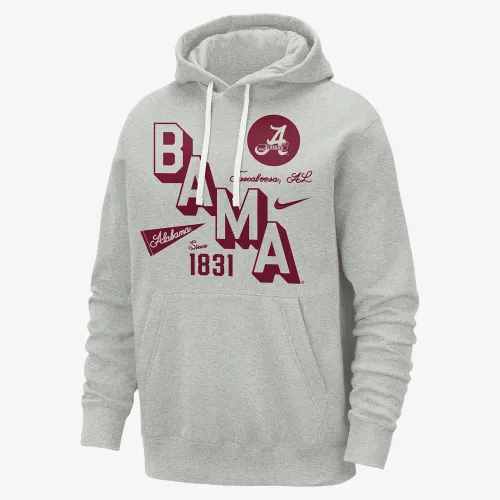 Alabama Club мужские Nike College Толстовка с капюшоном цвет коричневый