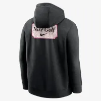 Nike Club мужские для гольфа Fleece Pullover Толстовка с капюшоном цвет черный