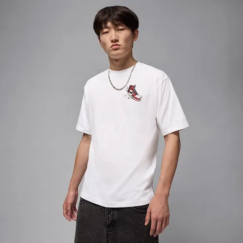 Nike Jordan AJ1 чоловічі футболка колір білий