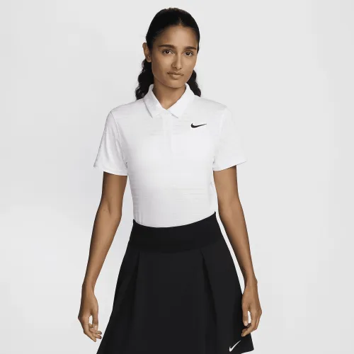 Nike Victory женская Dri-FIT Short-Sleeve Striped для гольфа Polo цвет белый