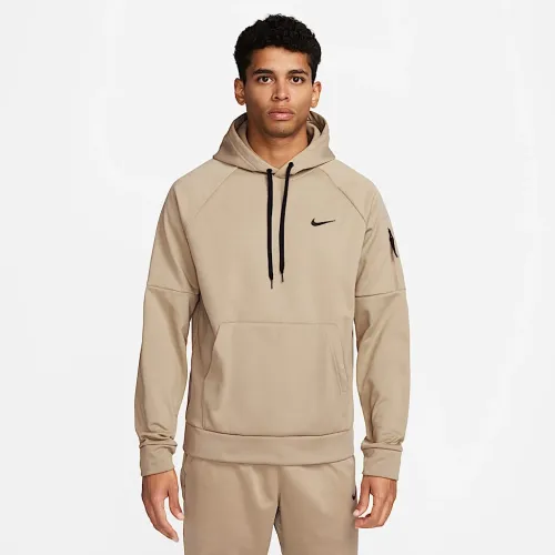 Nike Therma чоловічі Therma-FIT Hooded Fitness Pullover колір коричневий