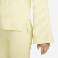 Nike Sportswear женская Ribbed Jersey Long-Sleeve Top Yellow