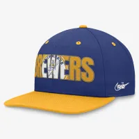 Milwaukee Brewers Pro Cooperstown мужские Nike MLB Adjustable Hat синий