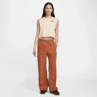 Nike Sportswear Club жіноча Sleeveless Cropped Top колір коричневий