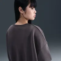 Nike Sportswear Phoenix Fleece женская Over-оверсайз Crew-Neck свитшот цвет серый