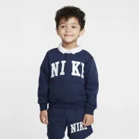 Nike Sportswear Club Toddler French Terry Long Sleeve Polo блакитний