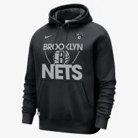 Brooklyn Nets Club Courtside мужские Nike NBA Pullover Толстовка с капюшоном цвет черный