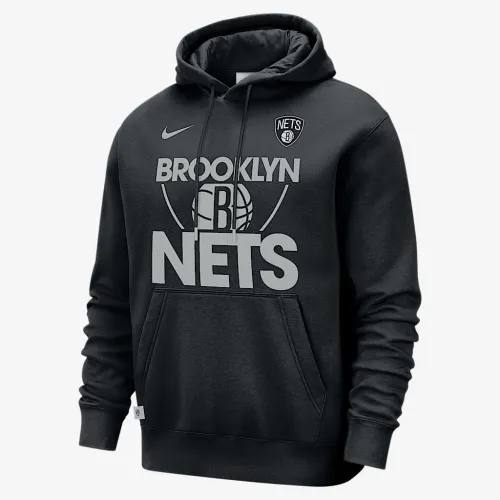 Brooklyn Nets Club Courtside чоловічі Nike NBA Pullover Толстовка з капюшоном колір чорний