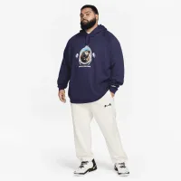 Nike LeBron мужские Open Hem Fleece Pants цвет серый