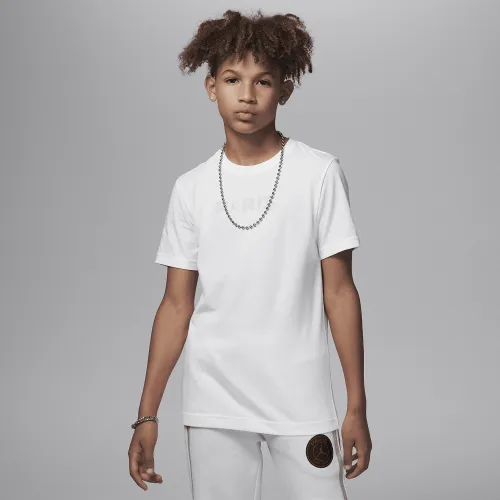 Nike Jordan Paris Saint-Germain Big дитячі Graphic футболка колір сірий