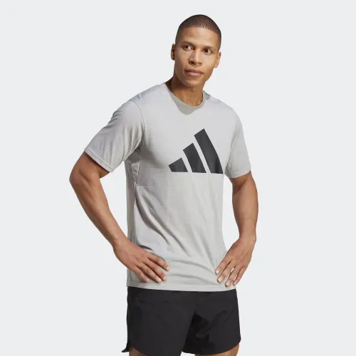 Футболка adidas Train Essentials Feelready Logo тренировочные IB8276 - Серая