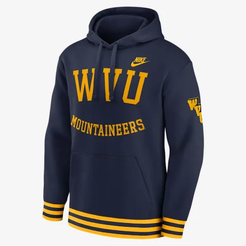 West Virginia Mountaineers Legacy Retro Men’s Nike College Pullover Толстовка з капюшоном блакитний