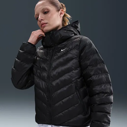 Nike Sportswear Windpuffer женская Therma-FIT Hooded Puffer цвет черный