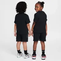 Nike Tech Fleece Little дитячі Tee and шорти комплект колір чорний