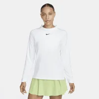 Nike Dri-FIT UV Advantage женская Mock-Neck для гольфа Top цвет белый