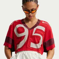 Nike Sportswear жіноча оверсайз Cropped Jersey колір червоний