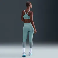Nike Pro женская Mid-Rise 7/8 Mesh-Panel Graphic лосины цвет зеленый