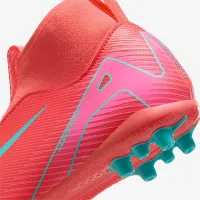 Nike Jr. Mercurial Superfly 10 Academy Little/Big детские AG High-Top футбольные бутсы цвет красный