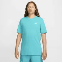 Nike Sportswear Club мужские футболка цвет зеленый