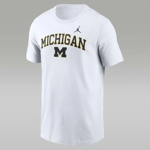 чоловічі Nike College футболка Michigan Wolverines Blitz колір білий