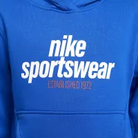 Nike Sportswear Club Fleece Big детские Толстовка с капюшоном синий