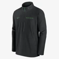 Oregon Ducks Sideline Coach чоловічі Nike College 1/2-Zip Hooded Куртка колір чорний