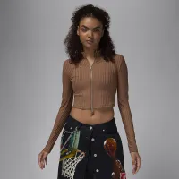 Nike Jordan женская Long-Sleeve Top цвет коричневый