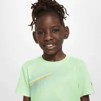 Nike Dri-FIT Little детские Stacked Up Swoosh футболка цвет зеленый