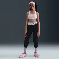 Nike Swoosh Girls' Sports Bra колір фіолетовий
