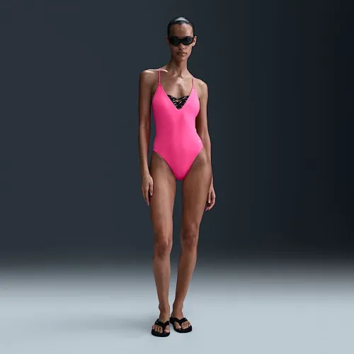 Nike Swim Sneakerkini 2.0 жіноча Crossback One-Piece Pink