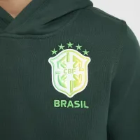 Brazil Club Big детские (для мальчиков) Nike Soccer Pullover Толстовка с капюшоном цвет зеленый