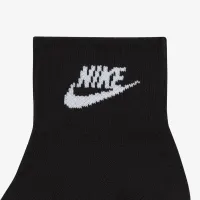 Nike Everyday Essential Ankle шкарпетки (3 пар) колір чорний