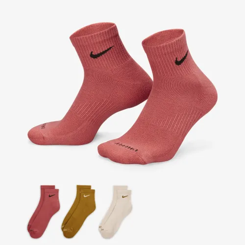 Nike Everyday Plus Cushioned тренувальні Ankle шкарпетки (3 пар) різнокольорові