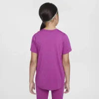 Nike One Fitted Big детские (Girls') Dri-FIT Short-Sleeve Top цвет фиолетовый