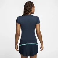 NikeCourt Advantage жіноча Dri-FIT Short-Sleeve Tennis Top блакитний