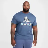 Nike LeBron мужские баскетбольные футболка синий