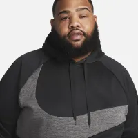 Nike Therma-FIT чоловічі Pullover Fitness Толстовка з капюшоном колір чорний