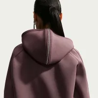 Nike Sportswear женская оверсайз Fleece Pullover Толстовка с капюшоном цвет фиолетовый