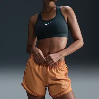 Nike Tempo женская Dri-FIT Mid-Rise Brief-Lined Running шорты Orange