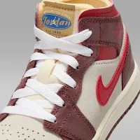 Nike Jordan 1 Mid SE Little дитячі Кросівки колір білий