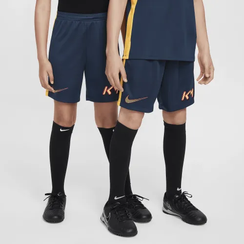 Nike Kylian Mbappé Big детские Dri-FIT Academy Soccer шорты синий