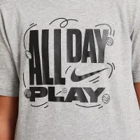 Nike Sportswear Big детские футболка цвет серый