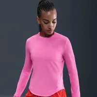 Nike Swift жіноча Dri-FIT UV Long-Sleeve Crew-Neck Running Top Pink