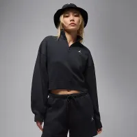 Nike Jordan Brooklyn Fleece женская 1/4-Zip Top цвет черный