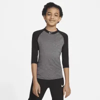 Nike Dry Big детские (для мальчиков) 3/4-Sleeve Baseball Top цвет серый