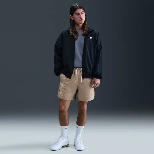 Nike Club чоловічі Flow шорти колір коричневий