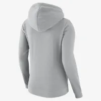 Brooklyn Nets Club City Edition женская Nike NBA Fleece Funnel-Neck Толстовка с капюшоном цвет серый