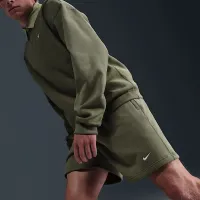 Nike Solo Swoosh чоловічі French Terry шорти колір зелений