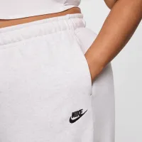 Nike Sportswear Club Fleece жіноча Mid-Rise Wide-Leg Sweatpants (великі розміри) колір коричневий